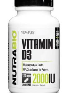 Nutrabio Vitamin D3 2000IU 120 Veggie Caps