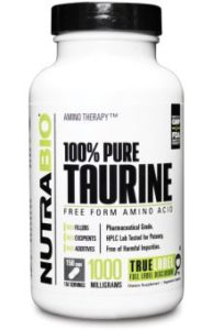 Nutrabio 100% Pure Taurine 1000mg 150 Veggie Caps