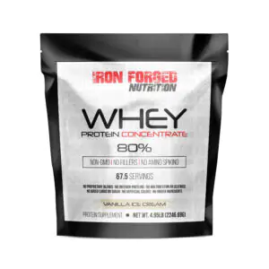 Iron Forged Nutrition 5LB Whey Protein Concentrate - Vanilla Ice Cream