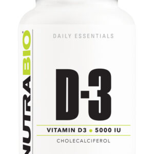 Nutrabio Vitamin D3 5000IU 120 Veggie Caps