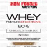 Iron Forged Nutrition 2LB Whey Protein Concentrate - Deluxe Milk Chocolate