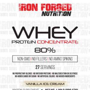 Iron Forged Nutrition 2LB Whey Protein Concentrate - Vanilla Ice Cream