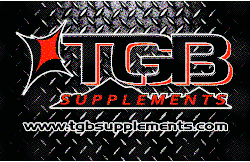 Black TGB Diamond Plate logo