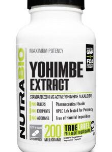 Nutrabio Yohimbe Extract 8mg 120 Veggie Caps