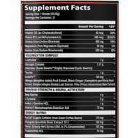AFTERDARK InHuman Mentis Supplement Facts