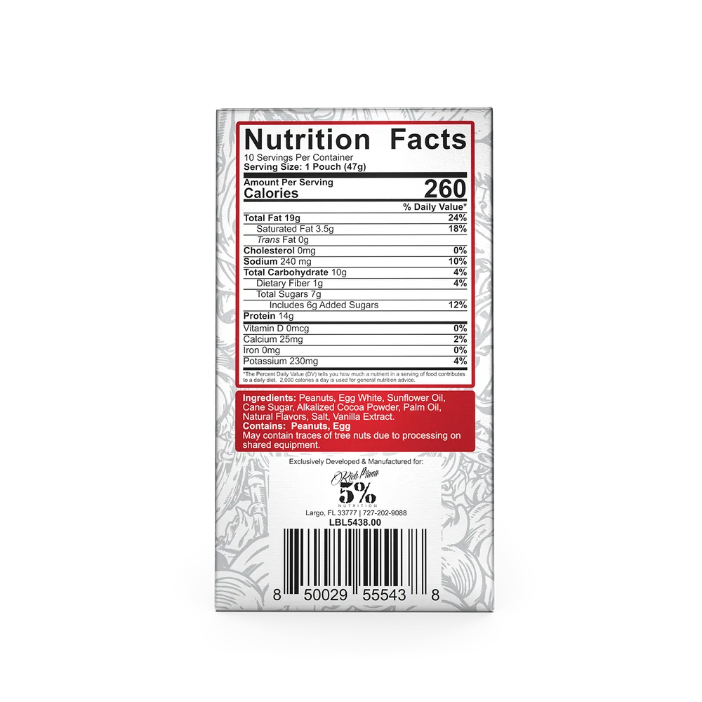 5% Nutrition Snack Time Protein Pouches – High Protein Peanut Butter - Image 4